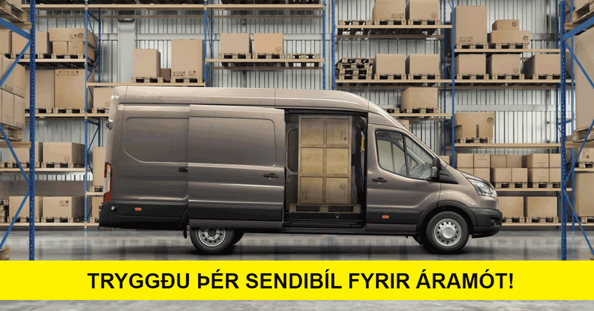 Tryggðu þér sendibíl fyrir áramót!