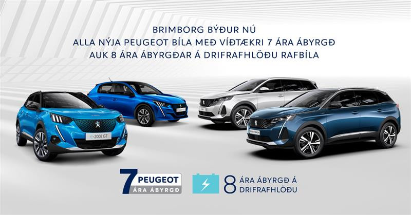 Peugeot með 7 ára ábyrgð