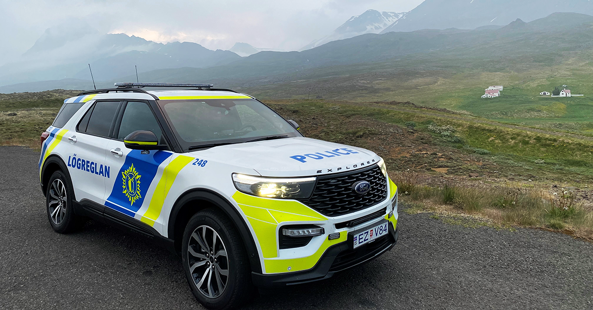 Ford Explorer tengiltvinn AWD lögreglubíll á Norðu