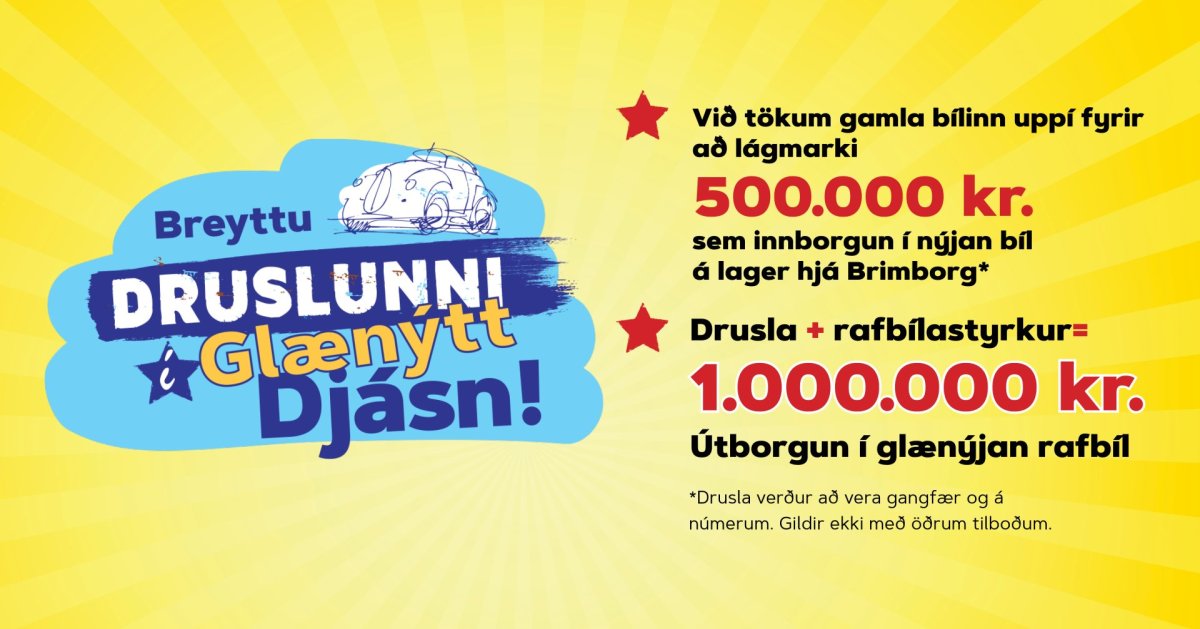 Breyttu druslunni í glænýtt djásn hjá Brimborg!