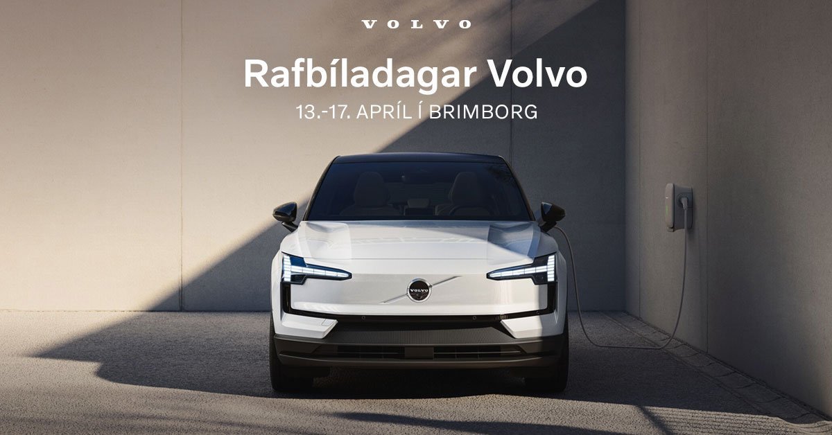 Rafbíladagar Volvo 13.-17. apríl! Komdu, reynsluaktu og upplifðu Volvo í Brimborg.