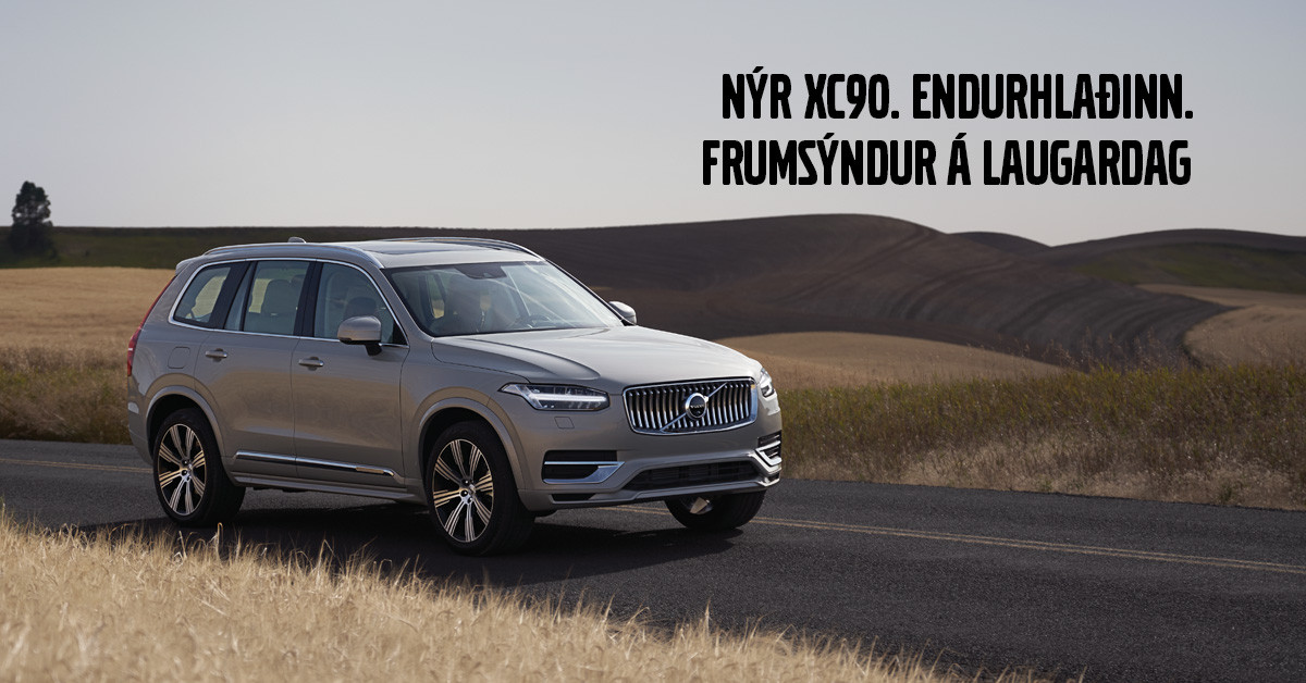 Nýr Volvo XC90 frumsýndur á laugardaginn!