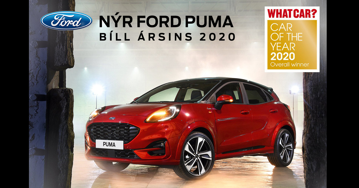 Ford Puma er BÍLL ÁRSINS!