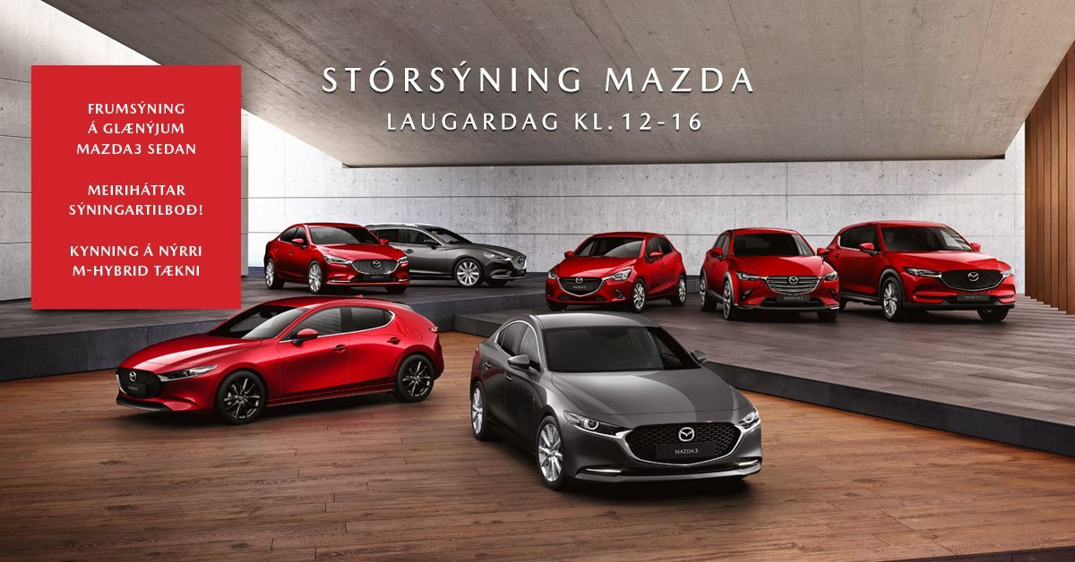 Komdu á stórsýningu Mazda á laugardaginn!